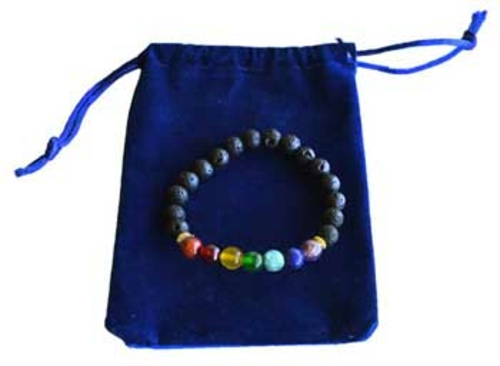 Azure Green JB7CHA 7 Chakra bracelet with Bag