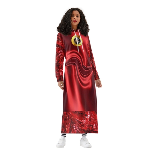 Women's Long Length Hoodie Dress