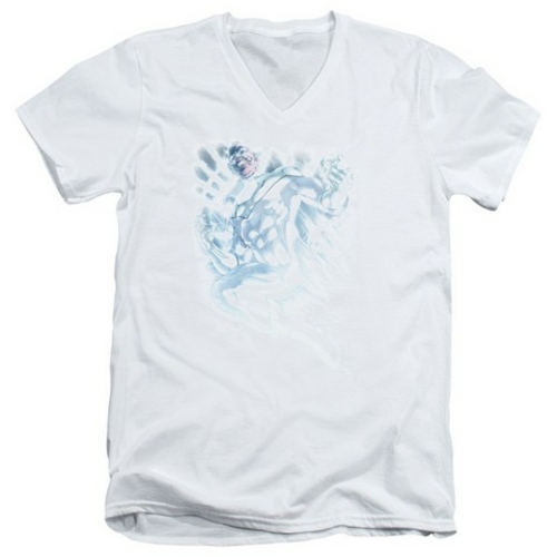 Trevco Green Lantern-White Lantern Sinestro Short Sleeve Adult V-Neck 
