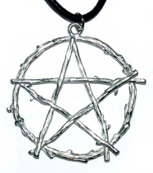 1 3/4" Pentagram with Branches amulet
