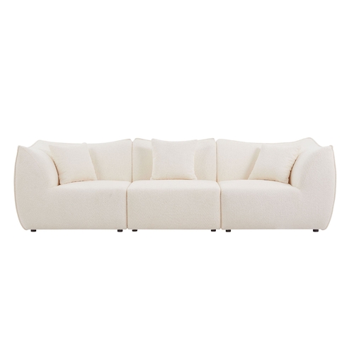 Mid-Century Modern 3 Seater Sofa Couch for Living Room, Bedroom,