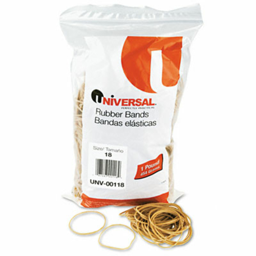 Universal 00118 Rubber Bands- Size 18- 3 x 1/16- 1600 Bands/1lb Pack
