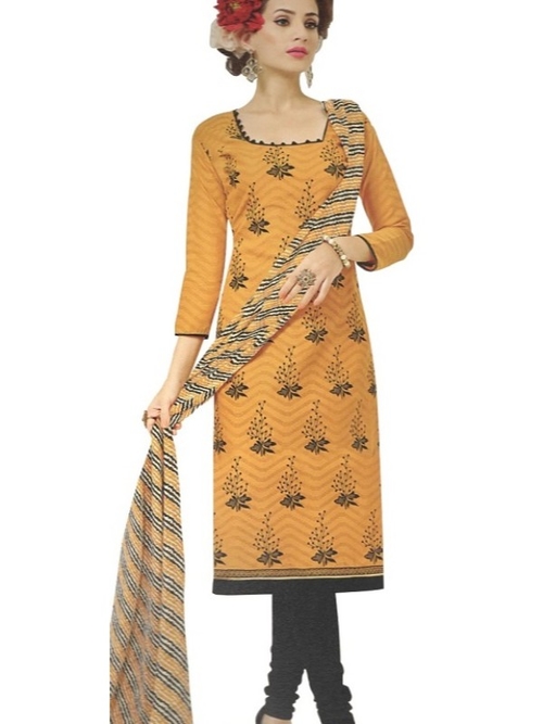 Embroidered Jacquard Cotton Unstitched Dress