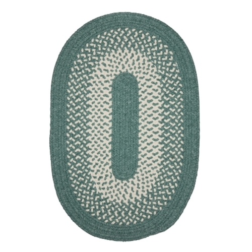 Colonial Mills Rug JK10R024X144 2 x 12 ft. Jackson Braided Rug  Teal