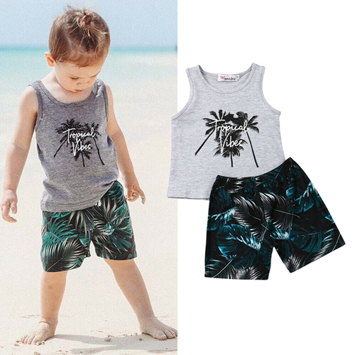 Summer Toddler Baby Boy 1 6Y Clothes Sets Coconut