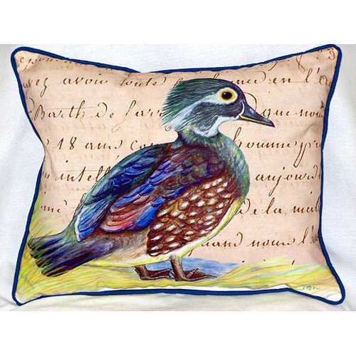 Betsy Drake HJ149B Female Wood Duck Script Large Indoor & Outdoor Pill