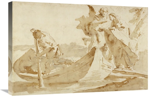 Global Gallery GCS-456081-2030-142 20 x 30 in. Flight into Egypt - Var