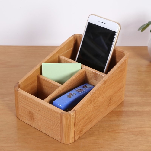 Office Bamboo Storage Box