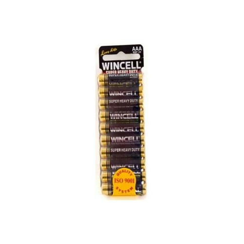 Wincell Super Heavy Duty Shrink 10Pk Battery