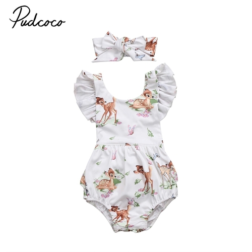 Lovely Backless Deers 2Pcs Toddler Infant