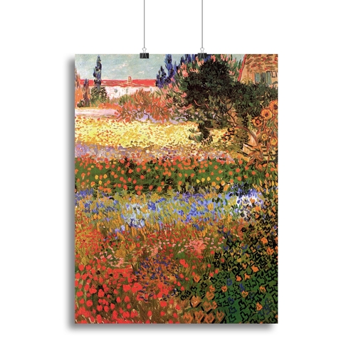 Flowering Garden by Van Gogh Canvas Print or Poster
