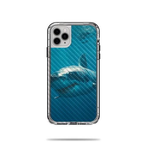 MightySkins CF-LIFNIPH11PRM-Shark Carbon Fiber Skin for Lifeproof Next