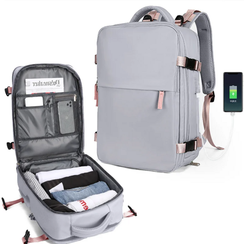 Large Travel Bag Multifunctional Backpack Women Waterproof USB