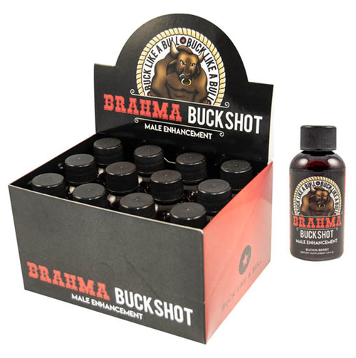 Brahma Buckshot Male Enhancement 12ct Display 2.0 Fl Oz Bottles