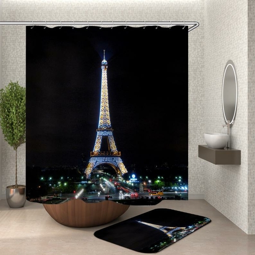 Eiffel Tower Shower Curtain