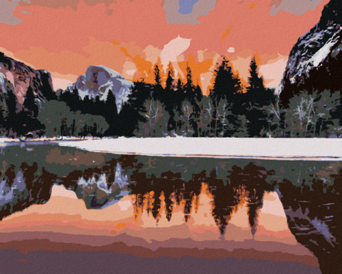 Paint by Numbers - LANDSCAPE OF YOSEMITE NATIONAL PARK IN CALIFORNIA