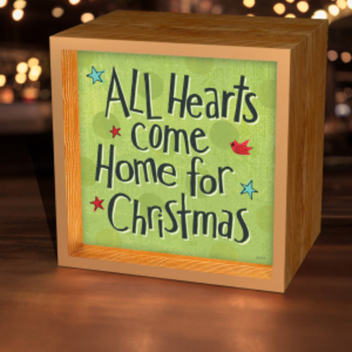 Christian Inspirations 187251 Light Box - All Hearts Come Home For Chr