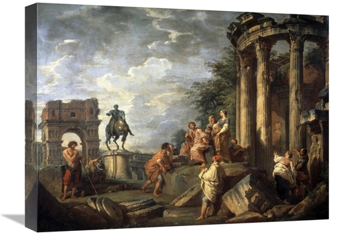 Global Gallery GCS-279321-22-142 22 in. Ruins of Architecture Art Prin