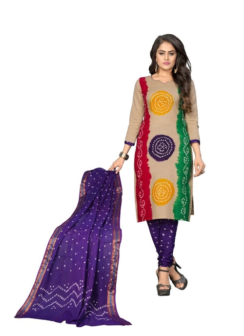 Generic Women's Satin Cotton Salwar Material