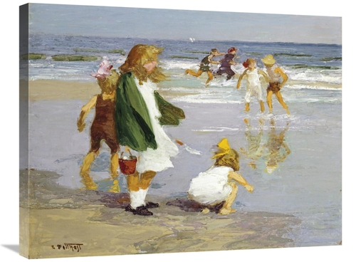 Global Gallery GCS-268395-30-142 30 in. Play in the Surf Art Print - E