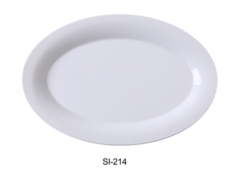 Yanco SI-214 Siena Collection 14" X 9.75"Platter