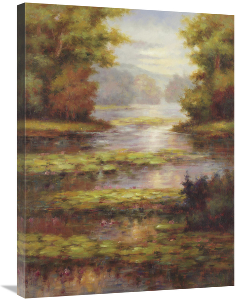 Global Gallery GCS-130629-2432-142 24 x 32 in. Lily Pond Art Print - P