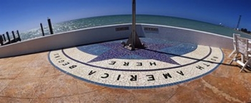 Panoramic Images PPI142346L North America Begins Here  Key West  Monro