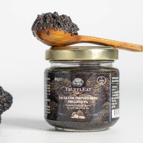 Fine black truffle sauce with 3% 80 gr
