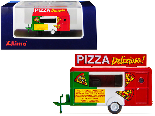 Mobile Food Trailer \Pizza Deliziosa!\" (Italy) 1/87 (HO) Scale