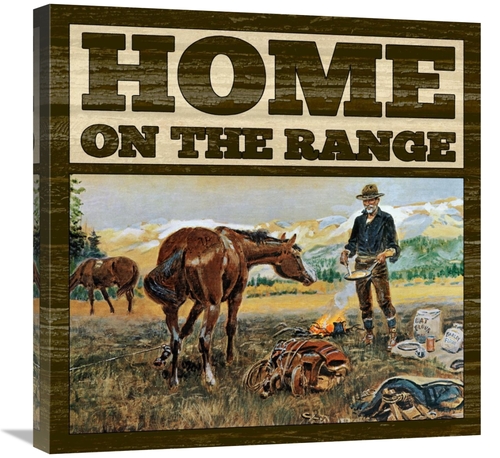 Global Gallery GCS-394758-2424-142 24 x 24 in. Western - Home On the R