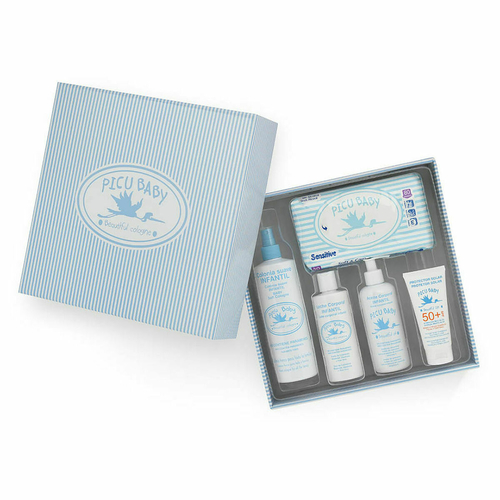 Gift Set for Babies Picu Baby Infantil Caja Rayas Azul New Blue 5