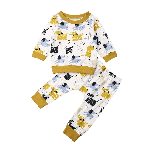 0 24M Newborn Baby Boys Girls Clothes Sets Animal