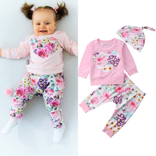 New Autumn Infant Newborn Baby Girls Long