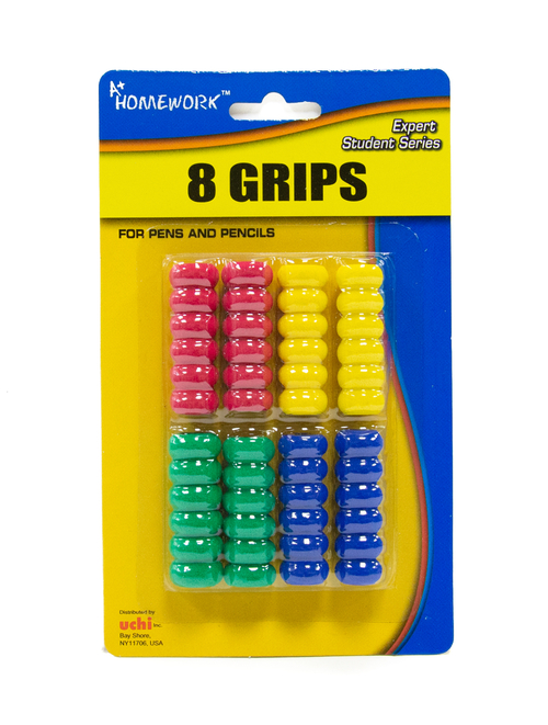 Ribbed Pencil / Pen Finger Grips - Asst Colors