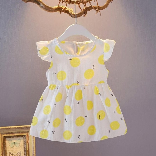 Sweet Baby Girl Dress Toddler Girls Fly Sleeve