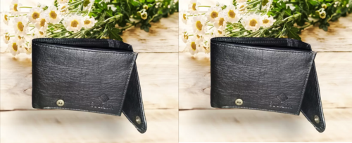 Casual, Formal Black Artificial Leather Wallet PACK OF 2