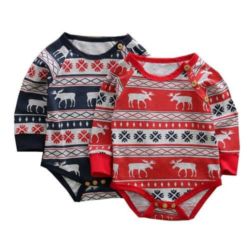 Pudcoco Autumn Baby kids Boy Girl Christmas Cotton