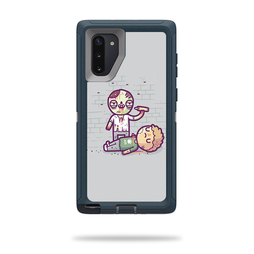 MightySkins OTDSNO10-420 Zombie Skin for Otterbox Defender Samsung Gal