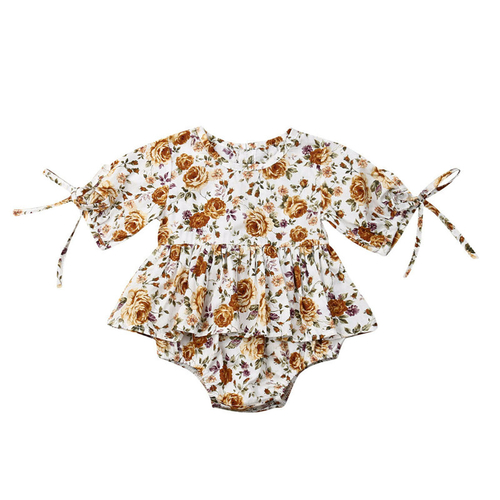 Adorable Toddler Baby Girls Floral Romper Dress