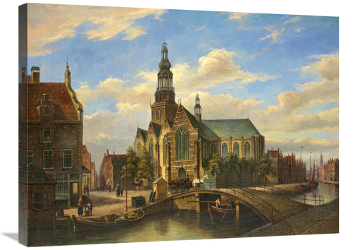 Global Gallery GCS-131235-2432-142 24 x 32 in. Dutch Bridge Art Print 