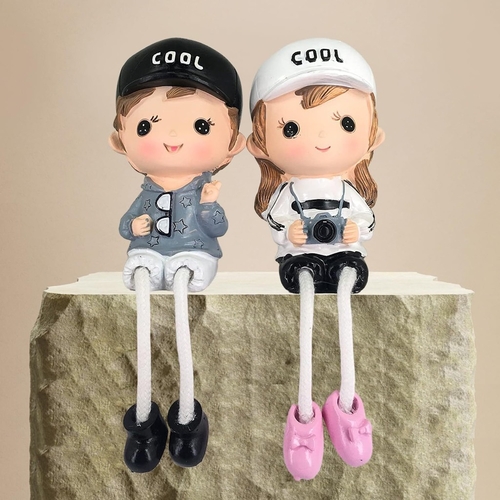 Princess Couple Gift Set | Wall Hanging Legs Showpiece | Cute Couple
