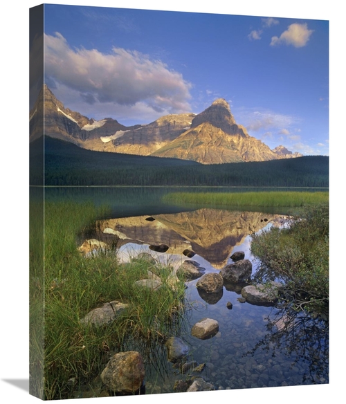 Global Gallery GCS-396817-1824-142 18 x 24 in. Mount Chephren & Waterf