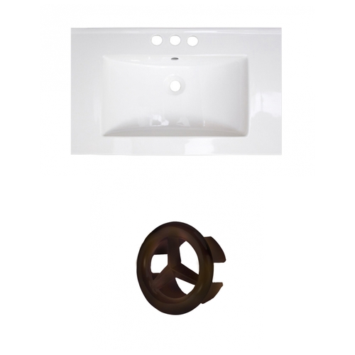 American Imaginations AI-20865 32 in. Rectangle Roxy Series 3H4 in. Ce