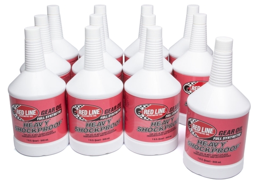 Redline Oil RED58224 Heavy ShockProof Gear Oil - 1 qt. - Case of 12