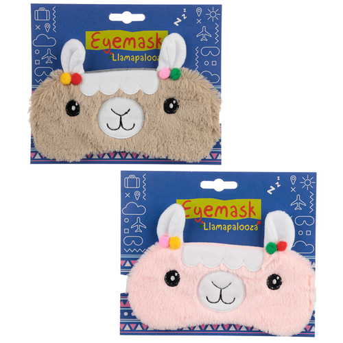 Fun Eye Mask - Plush Llama Design