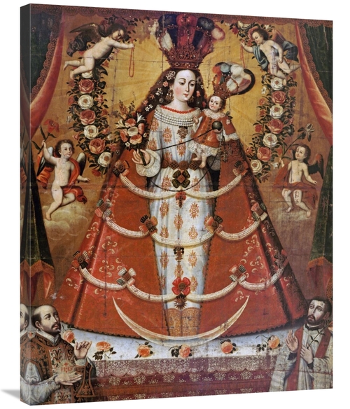 Global Gallery GCS-267450-36-142 36 in. Our Lady of the Rosary Art Pri