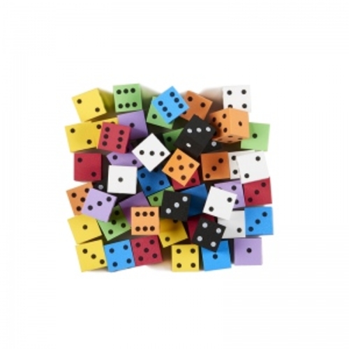 Koplow Games KOP18928 1 in. Foam Spot Dice, Bag of 50