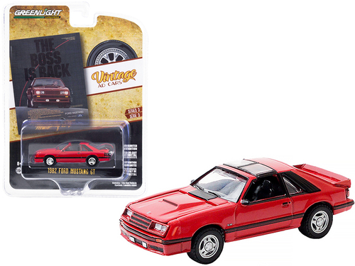 1982 Ford Mustang GT Red with Black Stripes \The Boss is Back\"