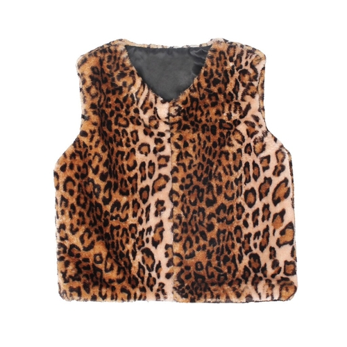 Fashion Faux Fur Splice Sleeveless Waistcoat