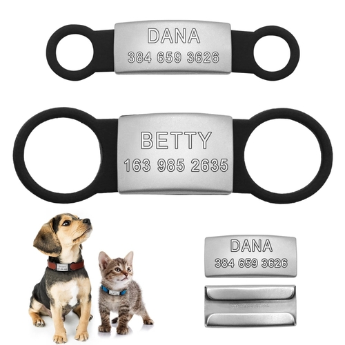 Rubber dog name tags cheap